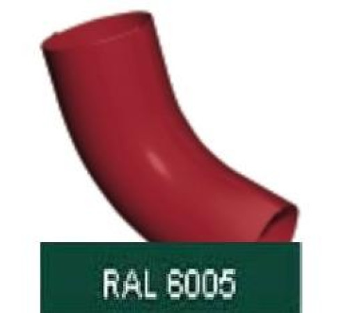 Колено стока, 90мм RAL 6005 — Новобаза в Новомосковске