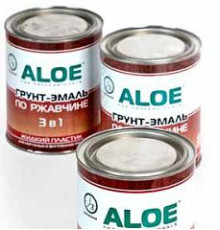 Грунт - эмаль по ржавчине ALOE 3 кг белая