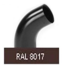 Колено 60град, 90мм RAL 8017