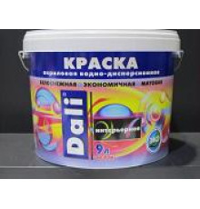 Краска акрил интерьерная белоснежн ВД DALI 9л