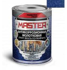 Грунт-эмаль по ржавчине 3 в 1 молотковая голубой (4 л) FARBITEX ПРОФИMASTER