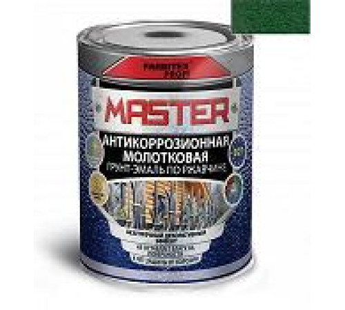 Грунт-эмаль по ржавчине 3 в 1 молотковая зелёный (4 л) FARBITEX ПРОФИMASTER — Новобаза в Новомосковске