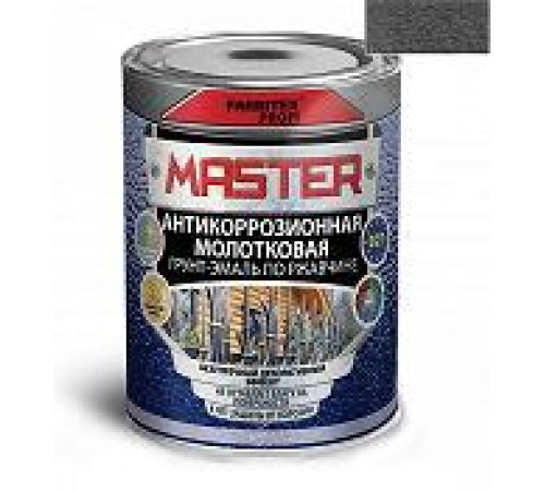 Грунт-эмаль по ржавчине 3 в 1 молотковая серый (4 л) FARBITEX ПРОФИMASTER — Новобаза в Новомосковске