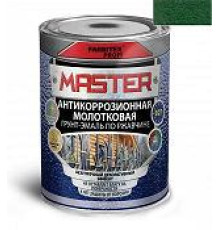 Грунт-эмаль по ржавчине 3 в 1 молотковая зелёный (0.4 л) FARBITEX ПРОФИMASTER