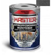 Грунт-эмаль по ржавчине 3 в 1 молотковая серый (2 л) FARBITEX ПРОФИ MASTER