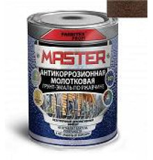 Грунт-эмаль по ржавчине 3 в 1 молотковая шоколадный (2 л) FARBITEX ПРОФИMASTER