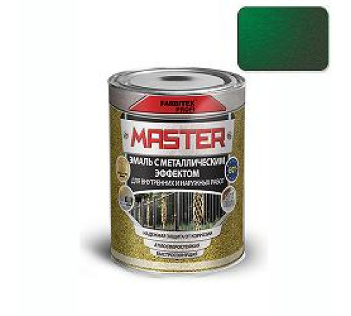 Эмаль с металлическим эффектом зелёный (0.4 л) FARBITEX ПРОФИ MASTER — Новобаза в Новомосковске