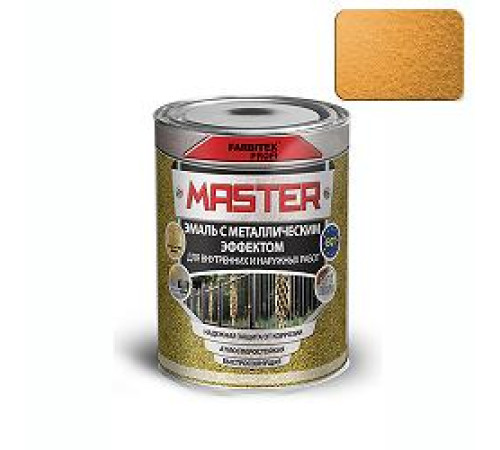 Эмаль с металлическим эффектом золото (2 л) FARBITEX ПРОФИ MASTER — Новобаза в Новомосковске