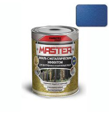 Эмаль с металлическим эффектом синий (0.4 л) FARBITEX ПРОФИ MASTER