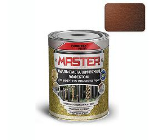 Эмаль с металлическим эффектом шоколад (4 л) FARBITEX ПРОФИ MASTER — Новобаза в Новомосковске